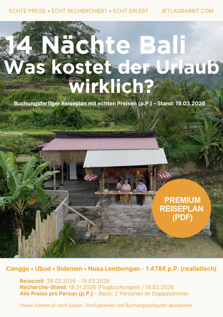 🌍 Bali 14 Nächte – komplett geplant (inkl. echter Kosten)