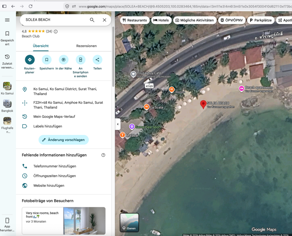 SOLEA Beach Koh Samui – Apartments direkt am Strand