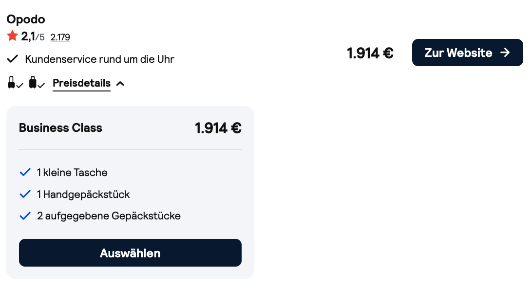 Air India Bangkok: Business Class für 1.914 Euro