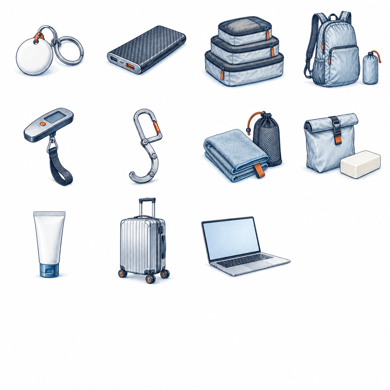 Illustrative Skizze: Apple AirTag – keine exakte Produktabbildung