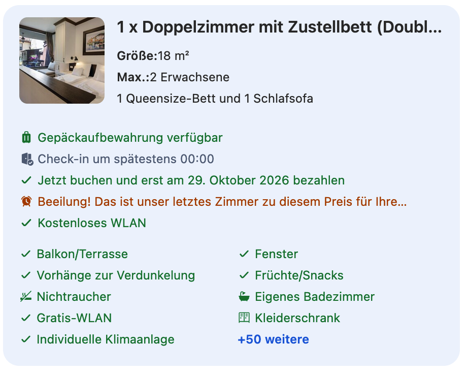 Villa Varosh: Doppelzimmer mit Zustellbett, 18 Quadratmeter